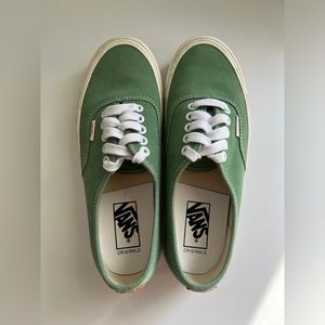 Vans green and orange OG Authentic LX sneakers